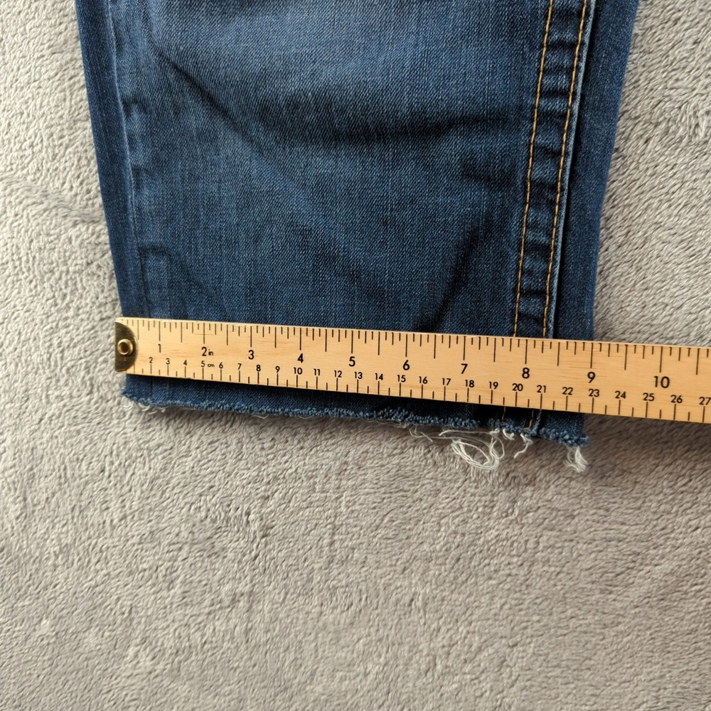 Vintage True Religion Cut Off Shorts Mens 34 Blue Billy Raw Frayed Hem USA - Picture 9 of 11